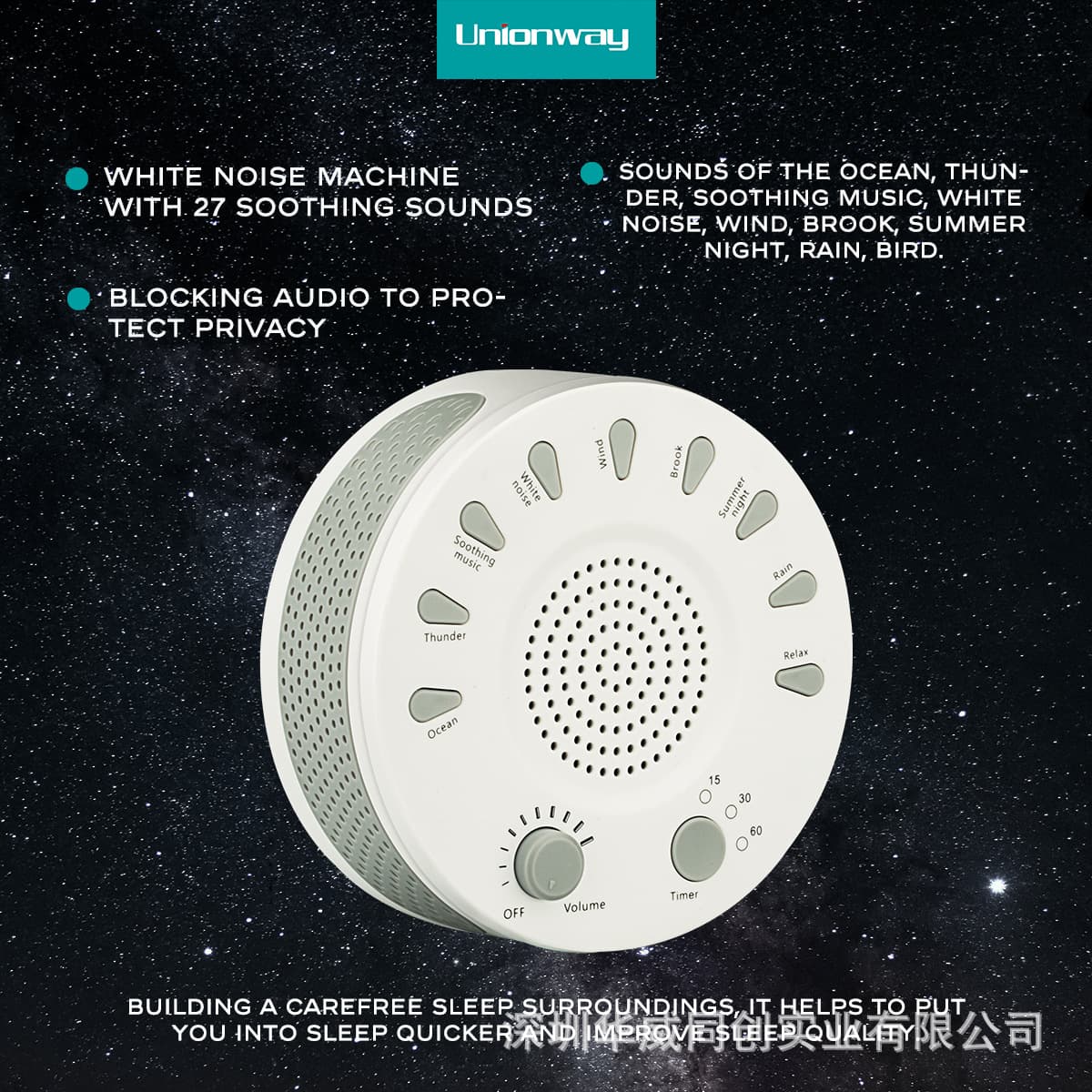 Amazon's best-selling sleep aid device plays white noise to help children sleep, soothe crying children, and block out bedroom noise.