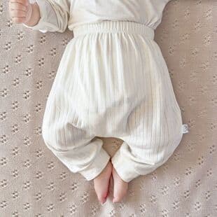 Baby summer big-baby pants, baby spring/summer thin loose long pants, breathable mosquito-proof pants, home casual pants for 0-1 years