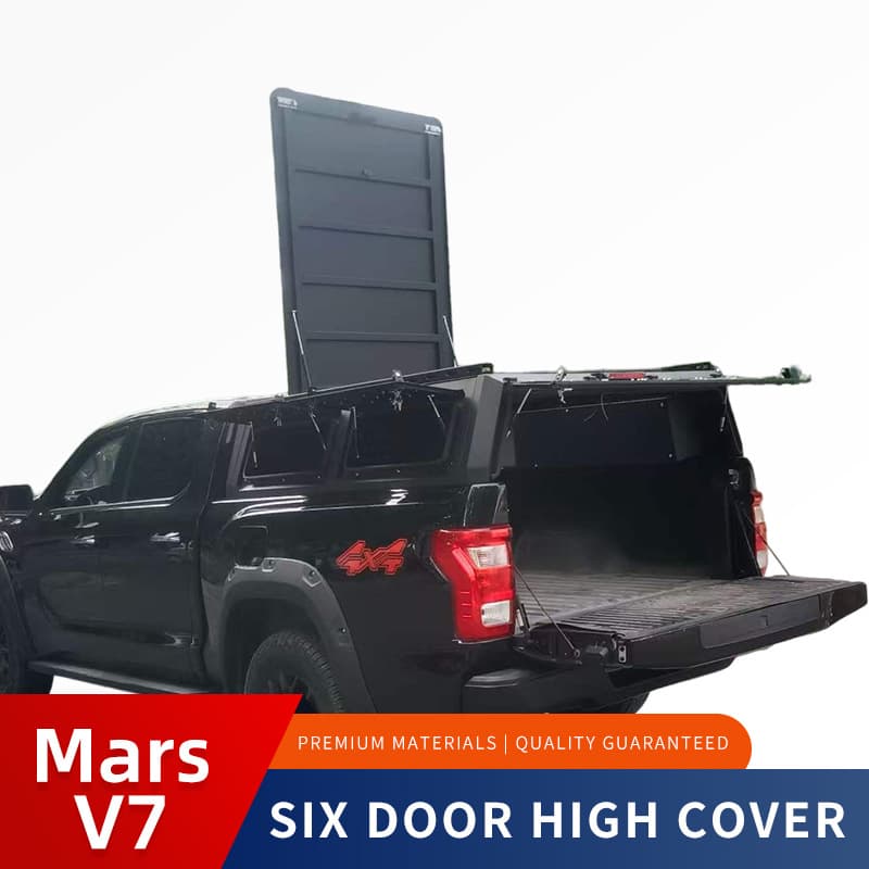 Foton Mars 7 Extended Pickup Truck Rear Box High Cover Six-Door Top-Opening Tonneau Cover Pickup Cargo Box Protection Modification Part
