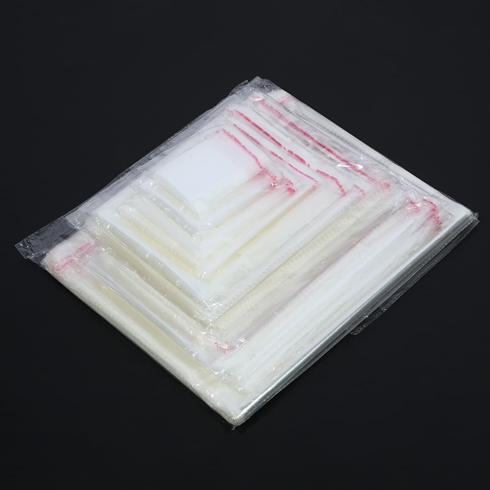 In stock OPP bag, self-adhesive bag, transparent jewelry storage packaging bag, general purpose self-sealing bag, transparent plastic bag