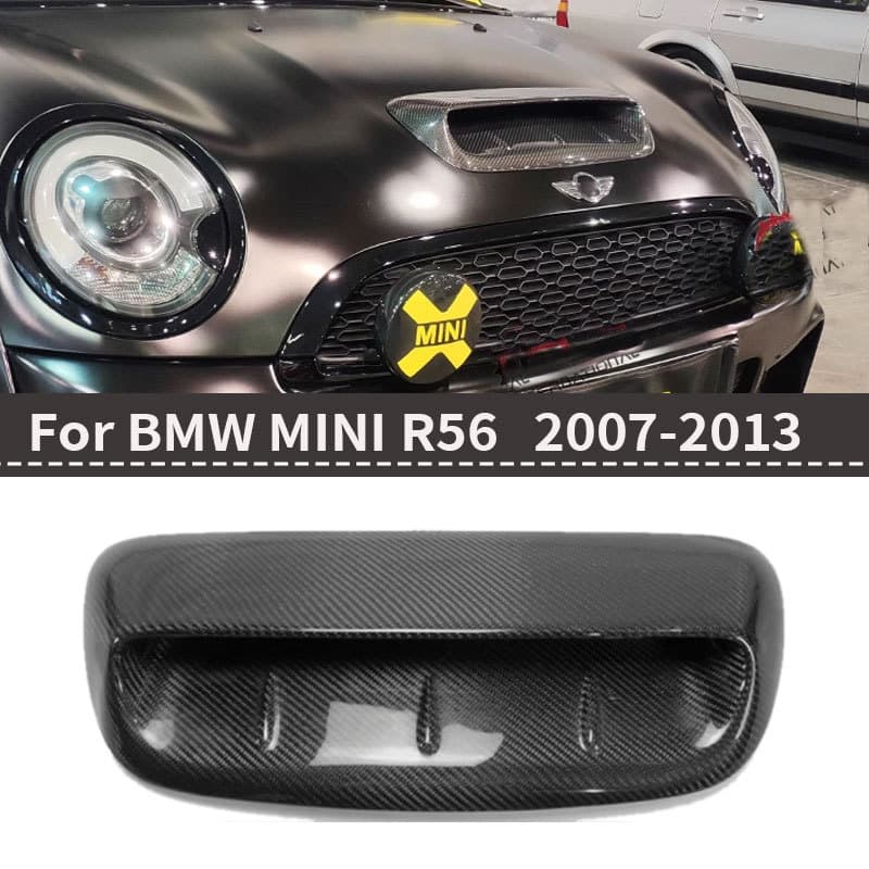 Fit for MINI R56 Cooper S genuine carbon fiber modified hood vent air intake outlet air outlet unlimited style