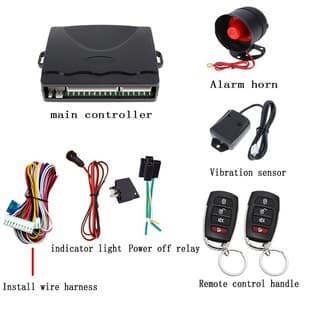 Car Alarm System Car Accessories Remote Central Lock Vibration Sensor Alarm