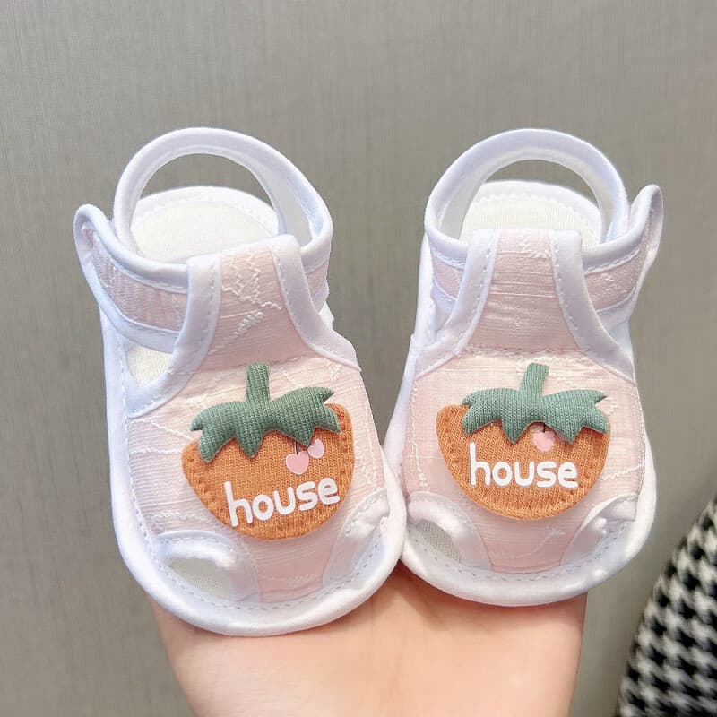 Baby Summer Breathable Walking Sandals 0-6-12 Months Infant Cloth Sandals 1 Year Old Baby Shoes Soft Sole Pre-Walking Shoes