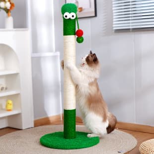 Factory Wholesale Small Sisal Cat Scratching Post Cat Tree Cute Shape No Shedding Space-Saving Small Apartment Cat Supplies