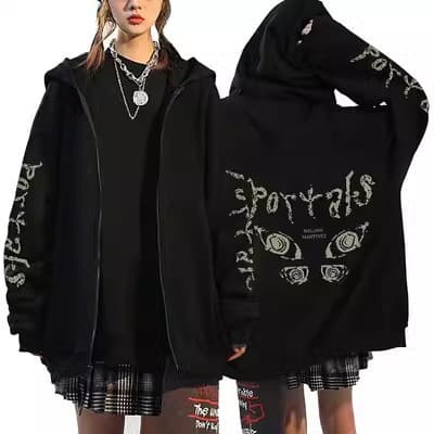 Cross-border American Style Melanie Martinez Portals Unisex Zip-up Hoodie Jacket