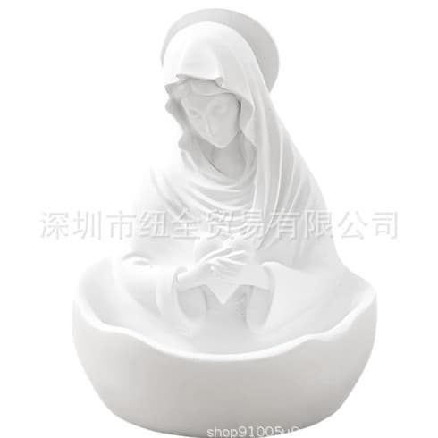 Best-selling Estatua Virgen María Porta Rosarios Virgin Mary Rosary Holder Statue