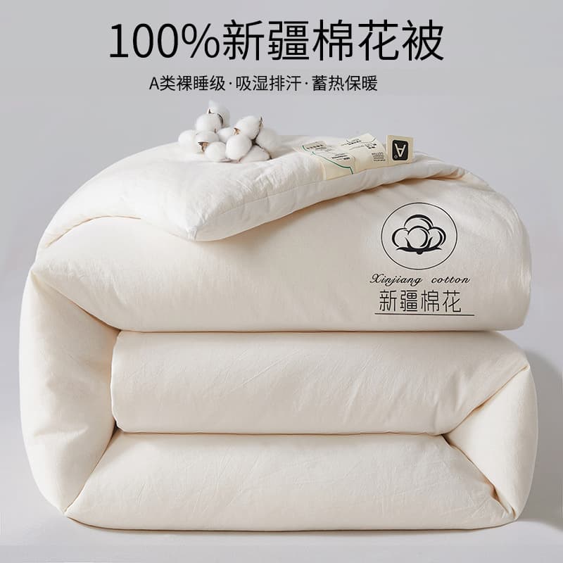 Xinjiang Cotton Winter Quilt, Class A Warm Pure Core, Single Spring/Autumn Quilt with Thickened Cotton Core