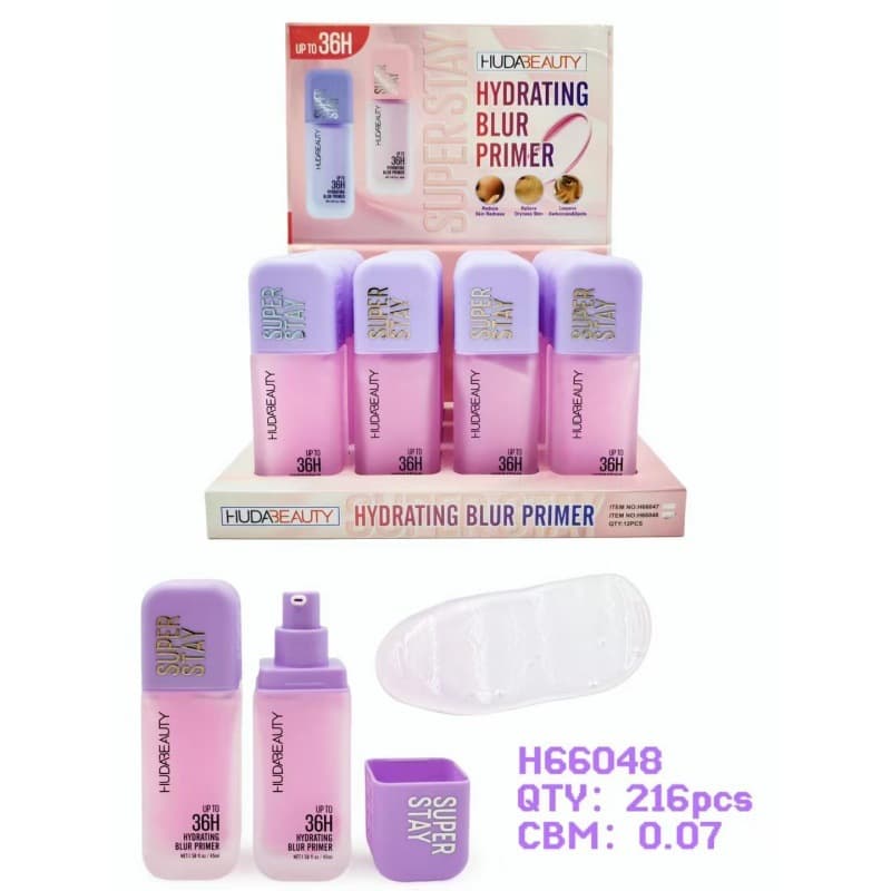 HUDA Beauty Hydrating Skin Tone Long-Lasting Primer for Brightening, Lightweight, Super Long-Wear Base Makeup