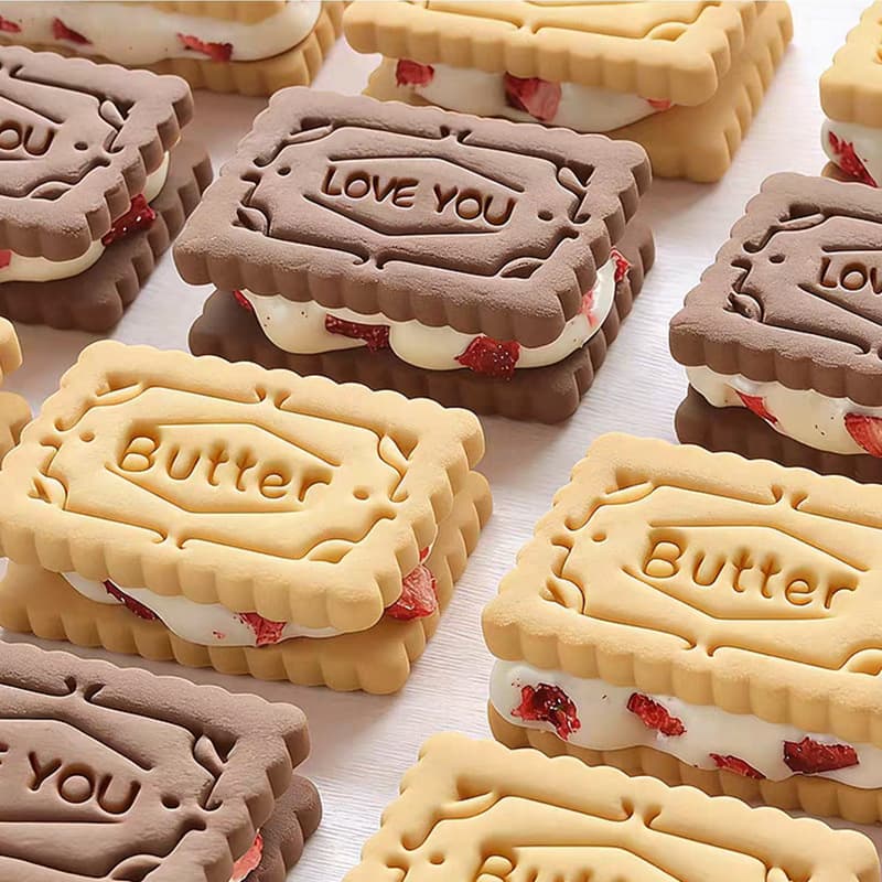 Mother's Day Vintage Lace Butter Cookie Mold English Butter Cookie Press Stamp Home Baking Tool