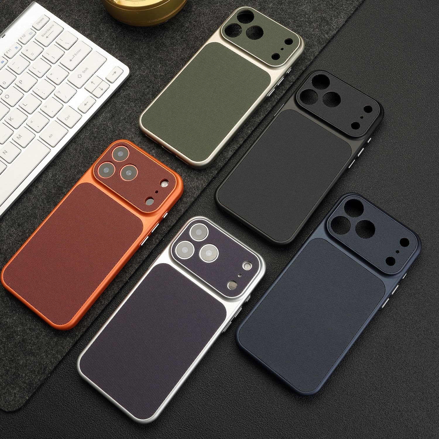 Technical fabric suitable for iPhone17 promax mobile phone case official magnetic Apple 16 all-inclusive PC protective case 15