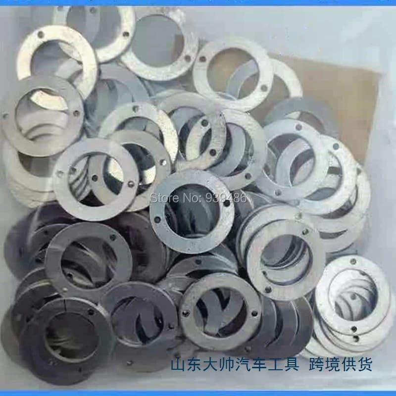 12*19*1 Copper Washer 2-Hole Aluminum Gasket Diesel Common Rail Injector Outlet Valve Seal Gasket