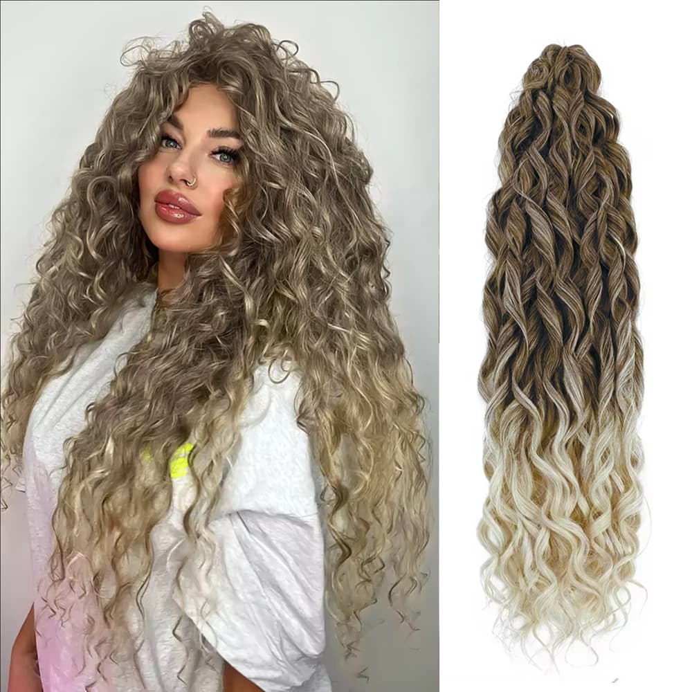 Jessica Curly Hair Crochet Braids 22inch Air Curl Bulk Hair Latin Curls Long Curly Hair