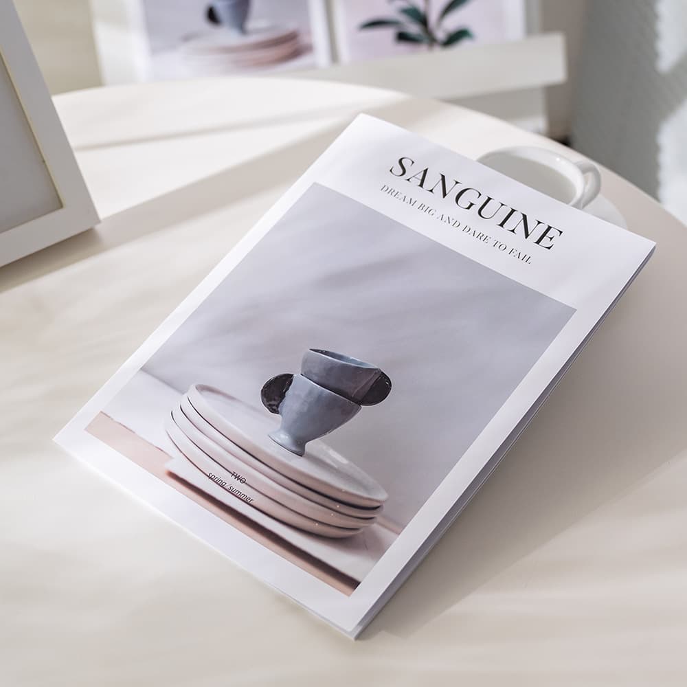 Ins Simple English Magazine Book Popular Photo Shooting Photography Background Model Room B&B Decoration Props