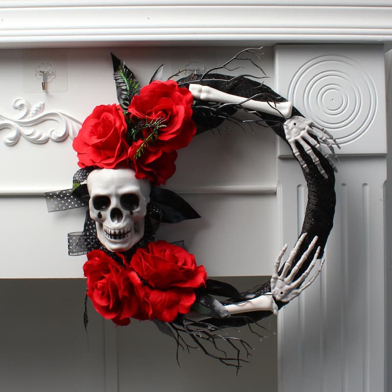 Huawei Craft Halloween Skull Art Creative Wreath Halloween Scene Decoration Props