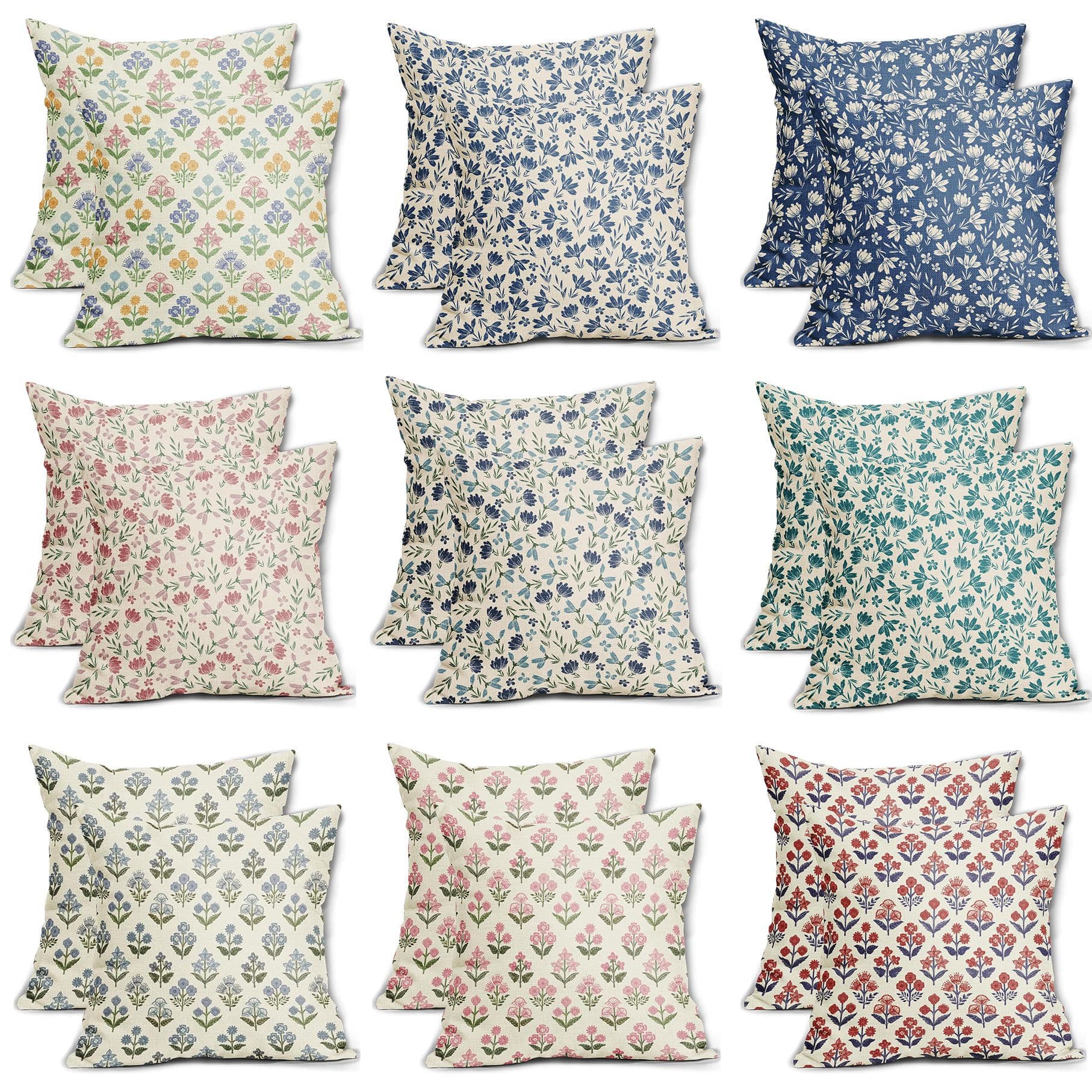 Amazon New Spring Flower Pillow Case Plant Pillow Pillow Case Home Living Room Decorative Sofa Pillow Case