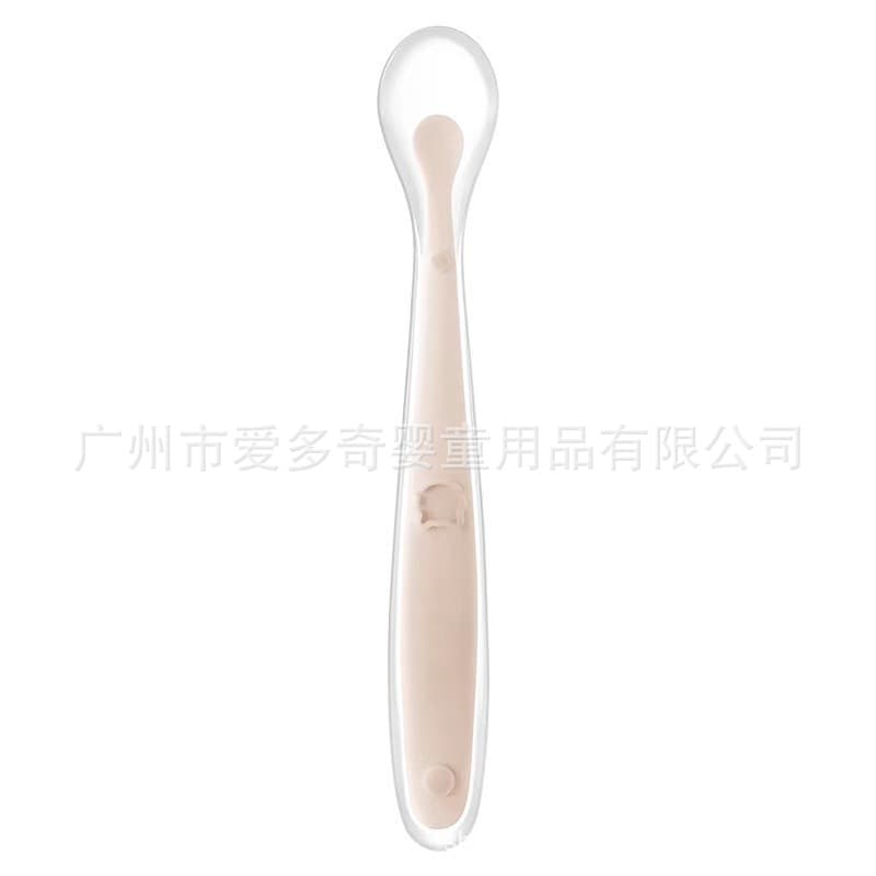 Aiduoqi Baby Silicone Soft Spoon, Newborn Feeding Spoon, Baby Food Spoon for Rice Cereal, Kids Tableware