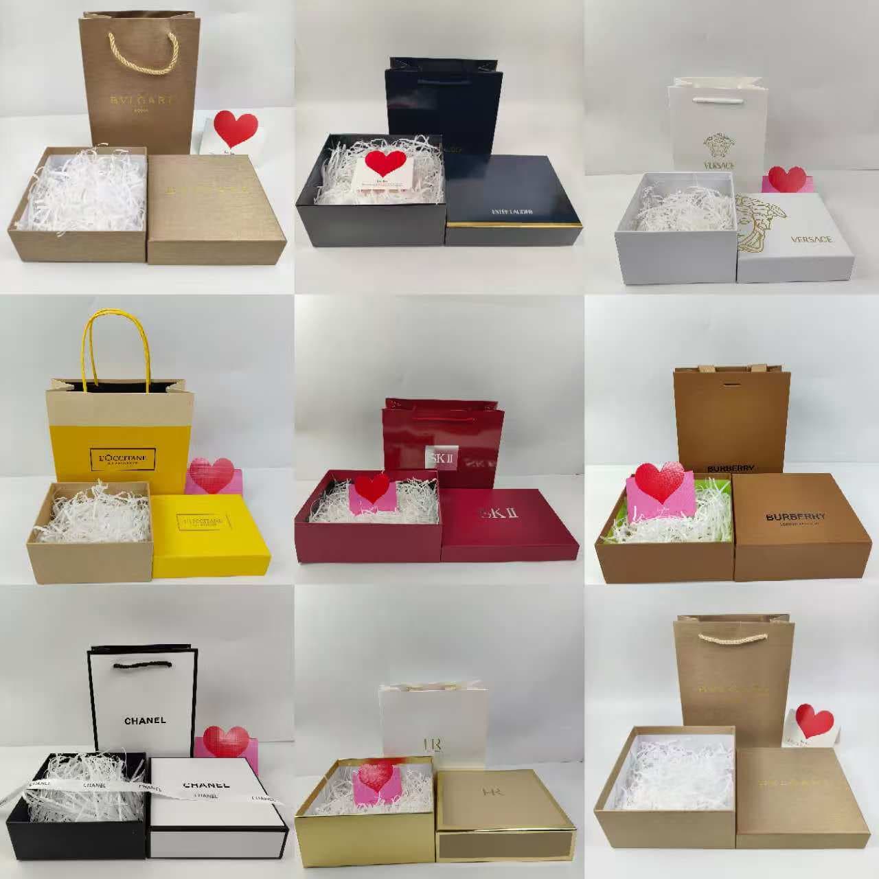 Dior Perfume Gift Box Green Lipstick Box Hermes Lid and Base Gift Box Cosmetics Packaging Box MA Gift Bag