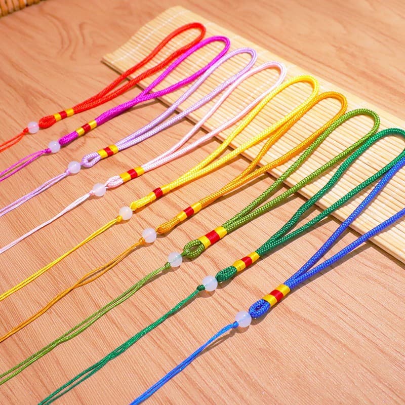 Manufacturer wholesale jade bead cords, hand-held strings, DIY Chinese knot hanging ropes, cultural hanging cords for sachets and incense bags