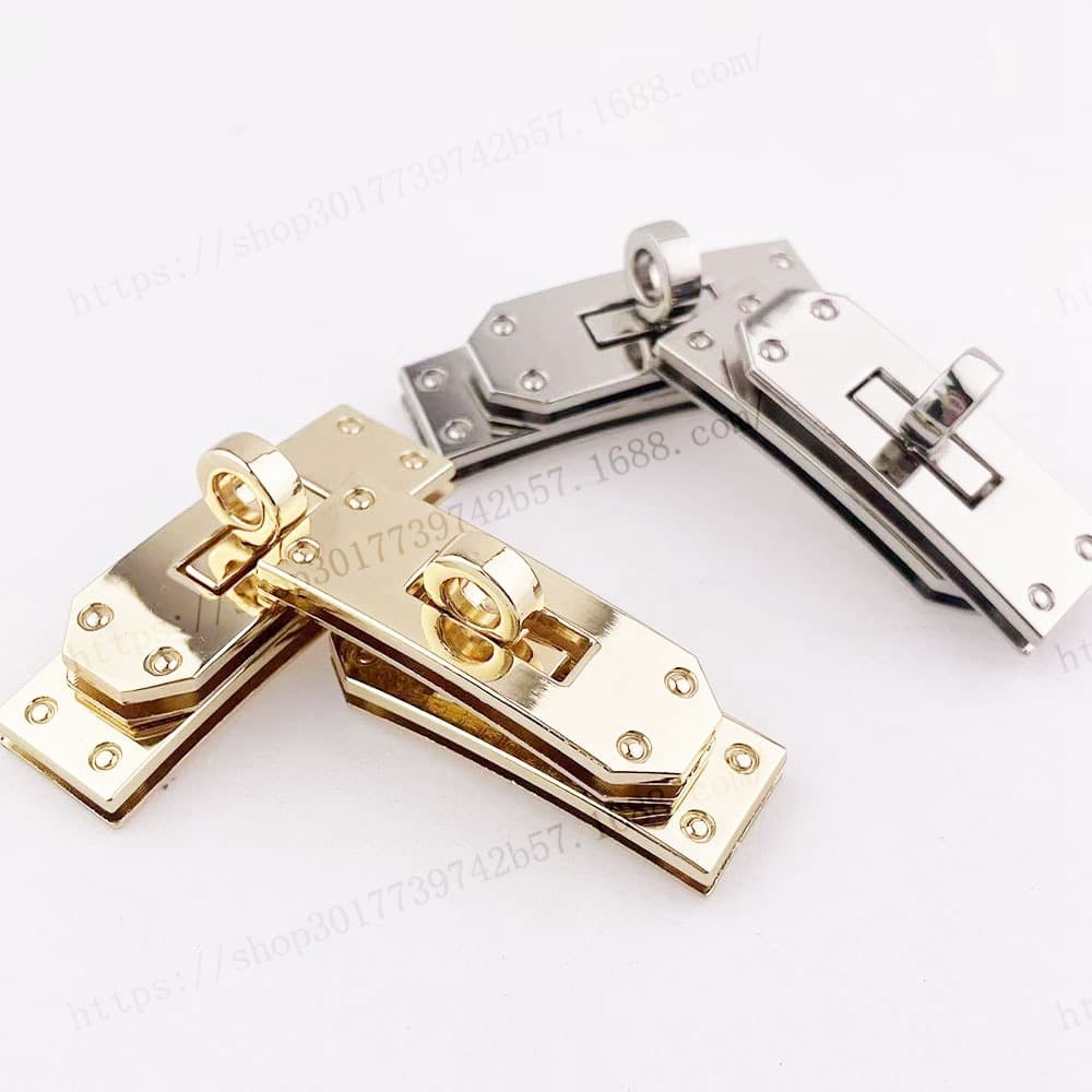 Bags, handbags, hardware accessories, bag turn lock, rectangular two-piece set, belt shoulder strap lock buckle, turn lock