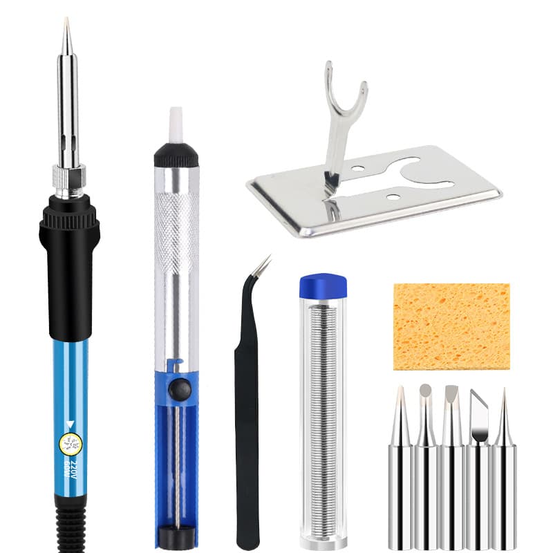 Cross-border Temperature Controlled Soldering Iron 60W Internal Heating Home Electronic Welding Repair Tool Constant Temperature Soldering Iron Set 110V