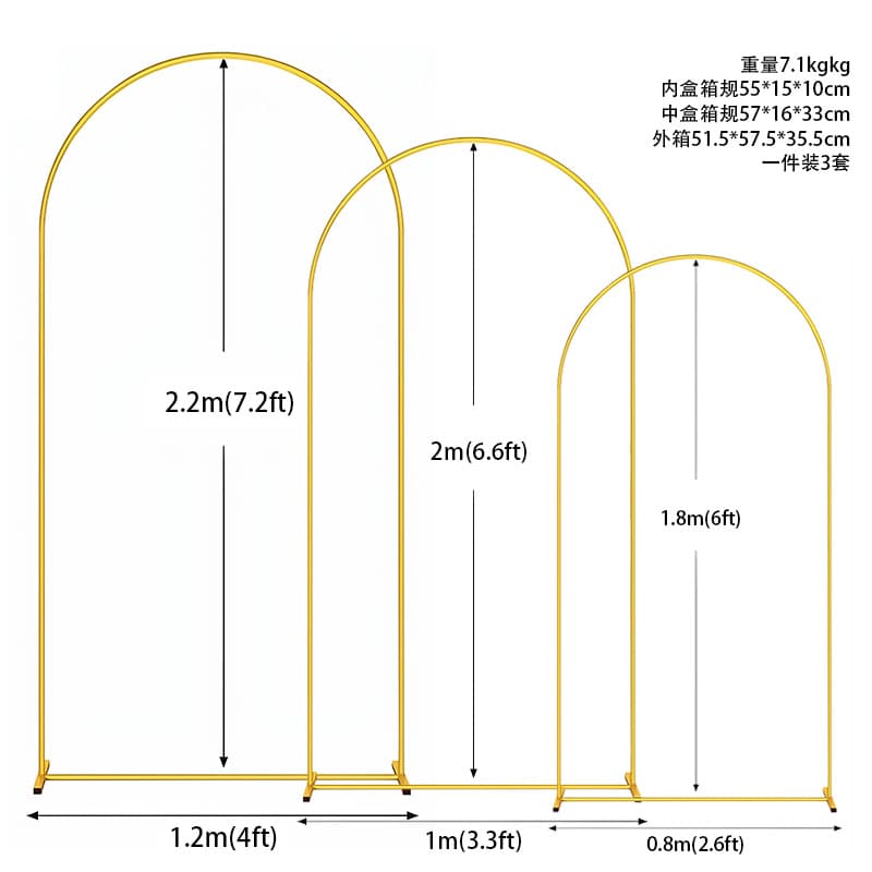 Metal Balloon Arch Stand Arc Wedding Cloth Cover Iron Art Moon Cave Frame Flower Bouquet Decoration Half Circle