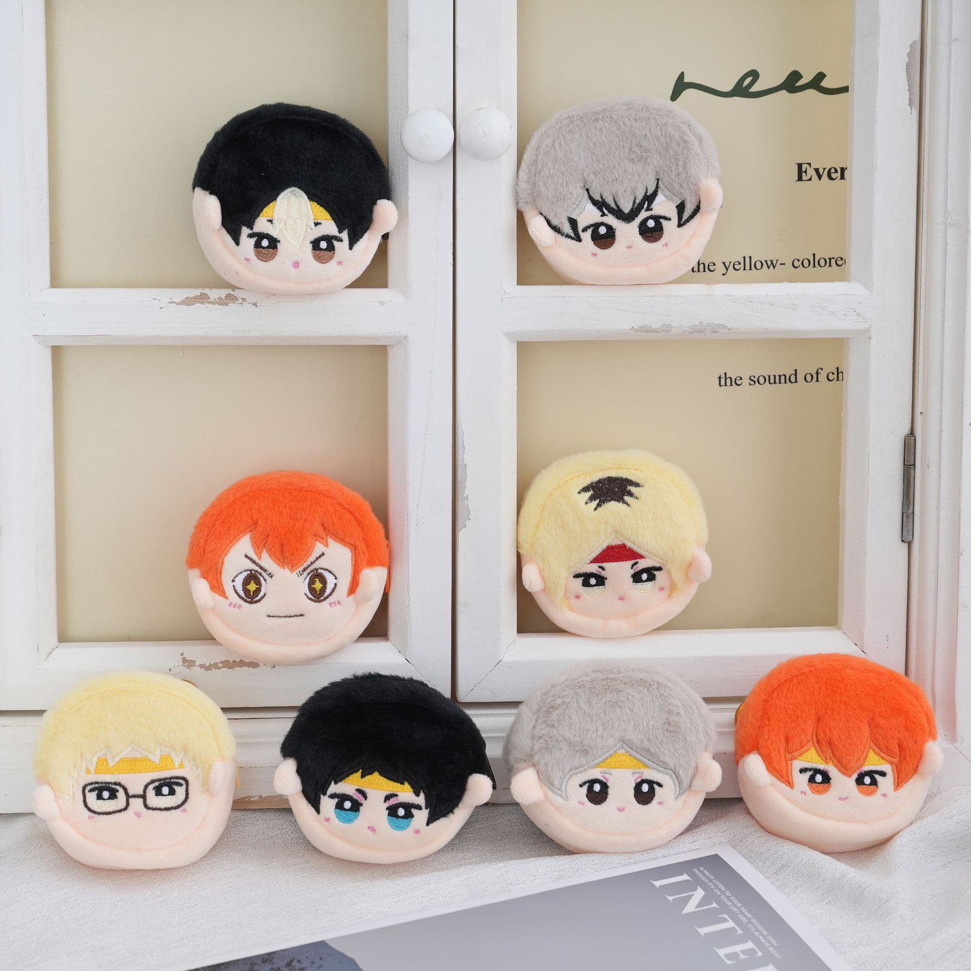 Cute Moe Anime Pendant, Plush Toy Doll, Haikyuu!! Coin Purse, Doll Bag, Keychain Ornament