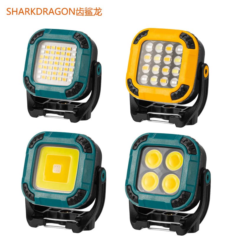 New Cross-Border COB Work Light, Magnetic Repair Light, USB Rechargeable, Outdoor Camping, Multi-Source LED Camping Light