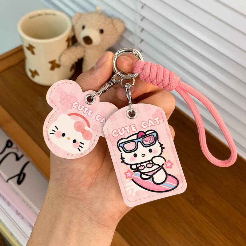 Cartoon leather electric vehicle key cover suitable for Aima Yadi electric scooter remote control NFC protection access control cover