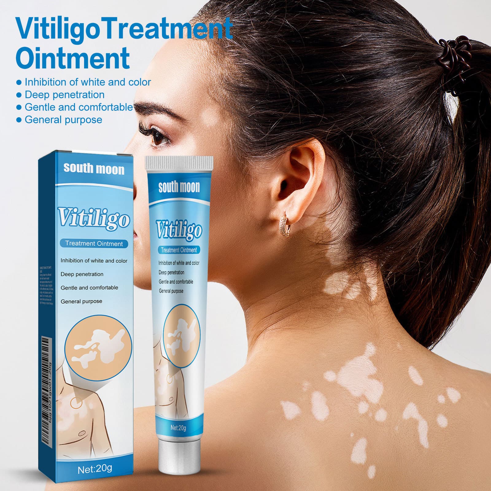 South Moon Skin Care Cream for Body, Arms, and Legs Topical Application