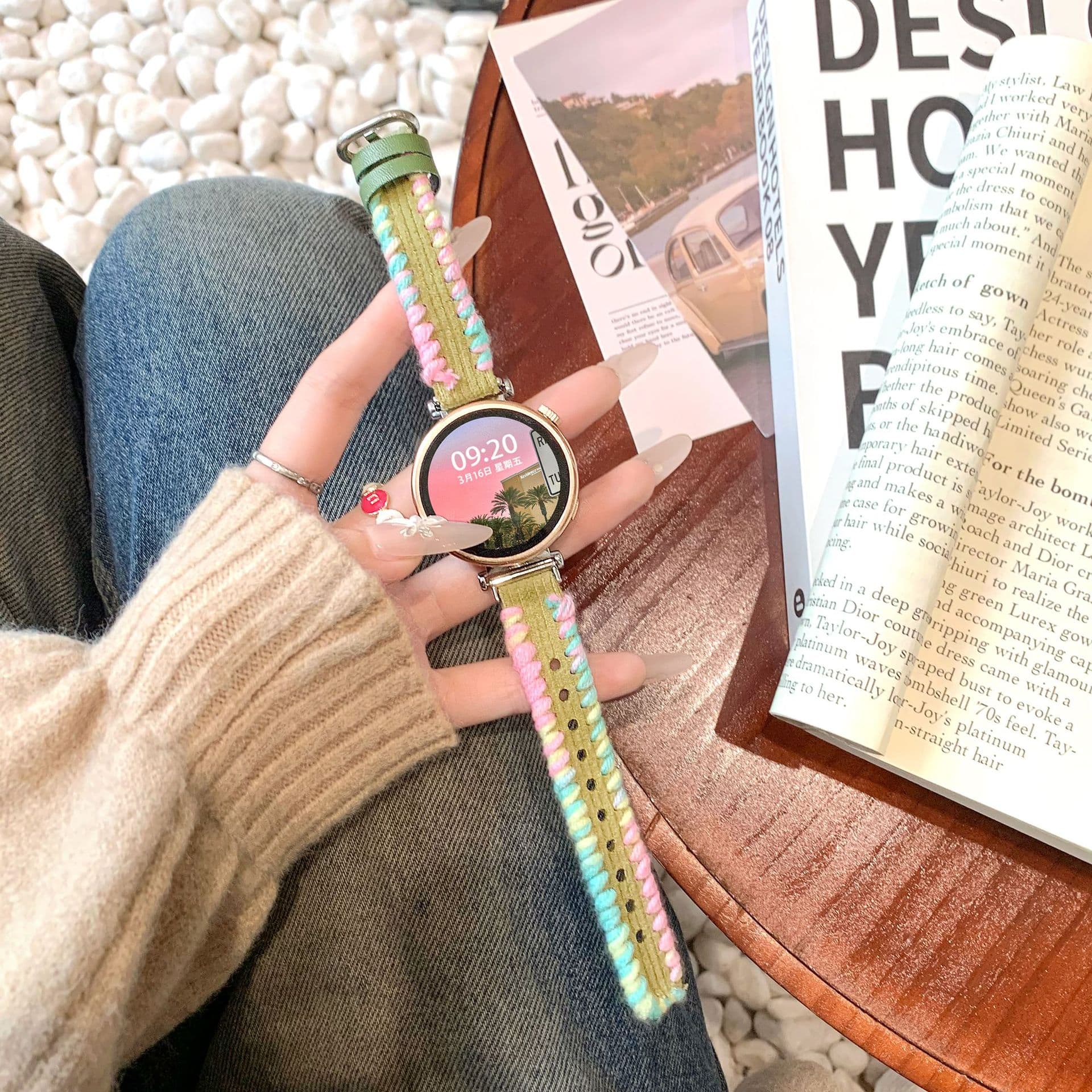Suitable for Huawei GT5 watch strap watch4/3pro watch gt3 autumn and winter Huawei gt4 woven GT2 girls strap