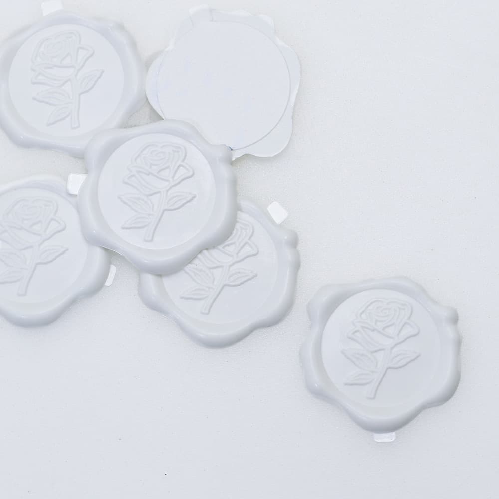 Factory wholesale sealing wax rose wax seal sticker for wedding invitation envelope decoration, eco-friendly material