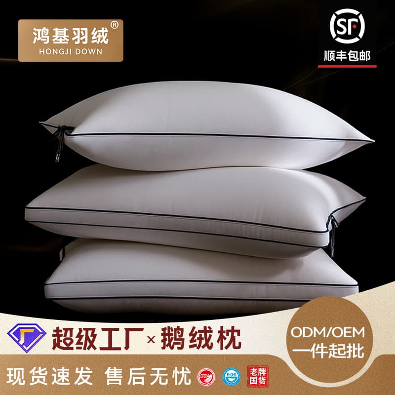 95% White Goose Down Pillow, Five-Star Hotel Pillow, Down Pillow Core, Goose Down Home Pillow, Down Feather Pillow