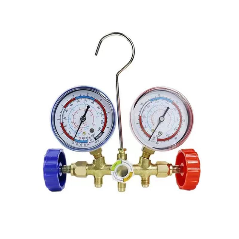 536 Refrigerant Manifold Gauge Set for Car AC, Yiheng Pressure Gauge Explosion-Proof Refrigerant Dual Gauge Valve Tool Kit