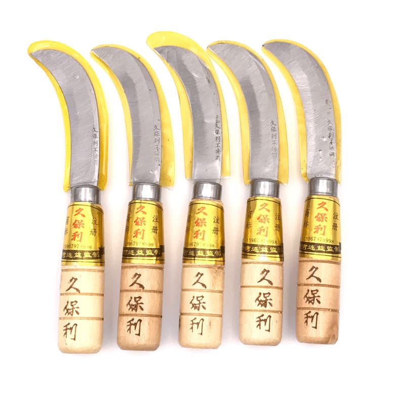 Kuboli small curved knife, pineapple knife, fruit shop peeler, stainless steel small cabbage knife, water chestnut and leek knife