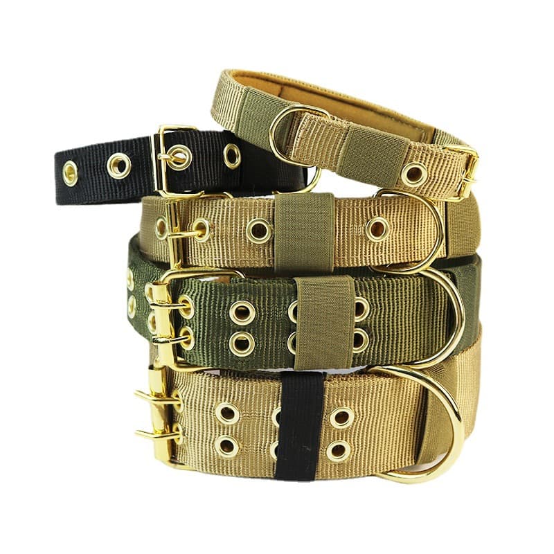 Tactical dog collar outdoor nylon leash pet collar collar medium and large dog training dog collar wholesale