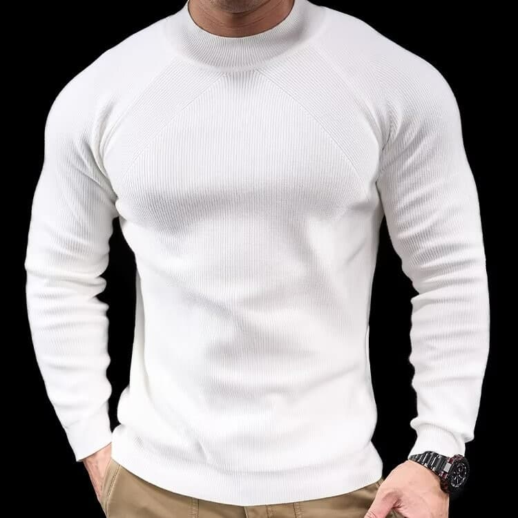 New Men's Sports Gym Top Running Training Autumn Winter Round Neck Long Sleeve T Shirt Base Layer Royal Blue