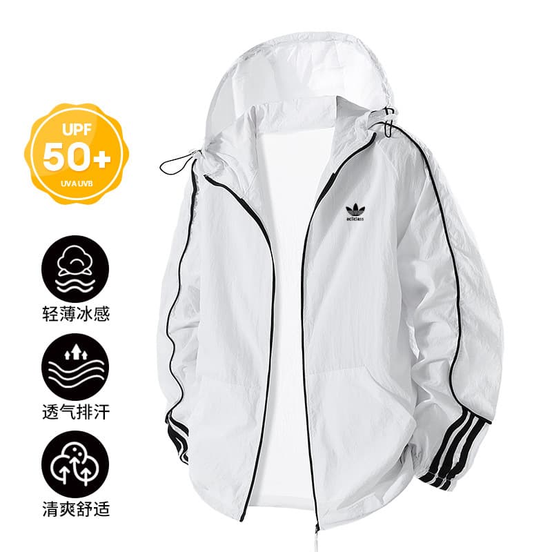 Clover sun protection clothing for men and women, new summer style, cool and light, outdoor fishing clothing, anti-UV breathable jacket