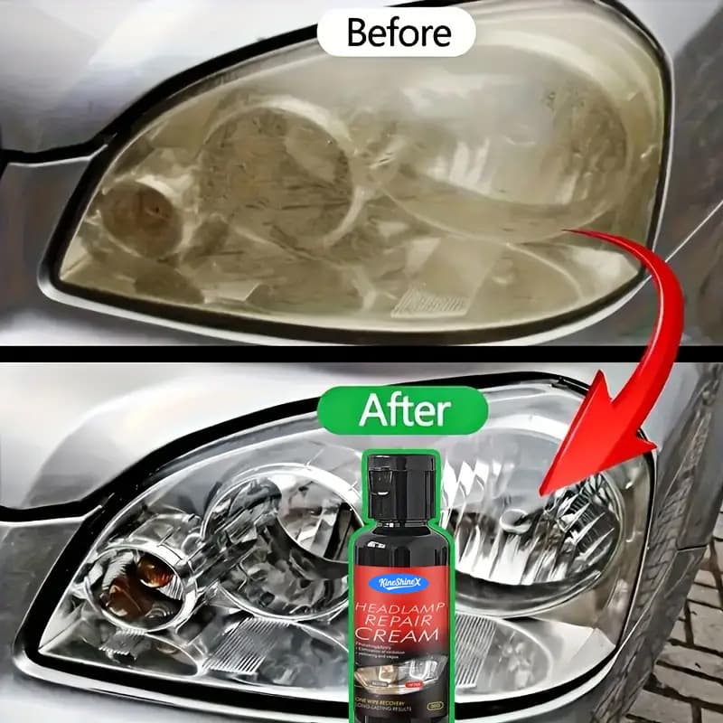High-Efficiency Automotive Headlight Repair Fluid - Scratch Repair, Yellowing Removal, and Gloss Treatment, Cross-Border Special