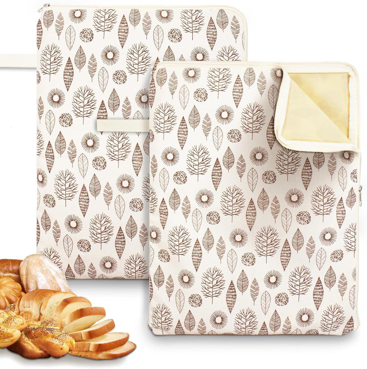 L-shaped zipper beeswax fruit bread storage bag double-layer built-in reusable beeswax bread bag factory