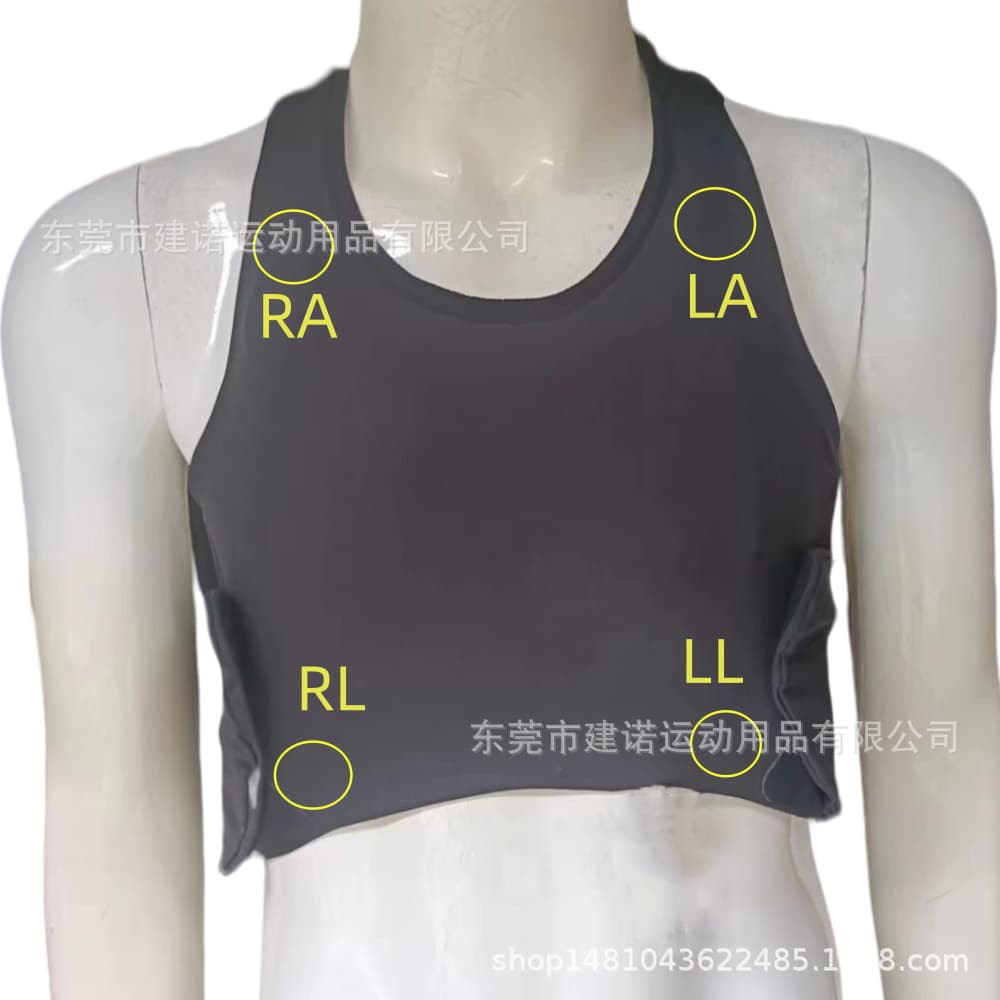 Medical ECG Garment for Heart Rate Monitoring and Body Control, Smart Wearable Health Data Collection Apparel