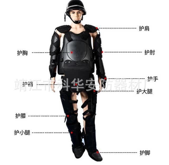 Anti-Explosion Suit PC Armor Flame-Retardant Full-Body Protection Components Anti-Impact Tactical Training Security Equipment Hard Riot Suit