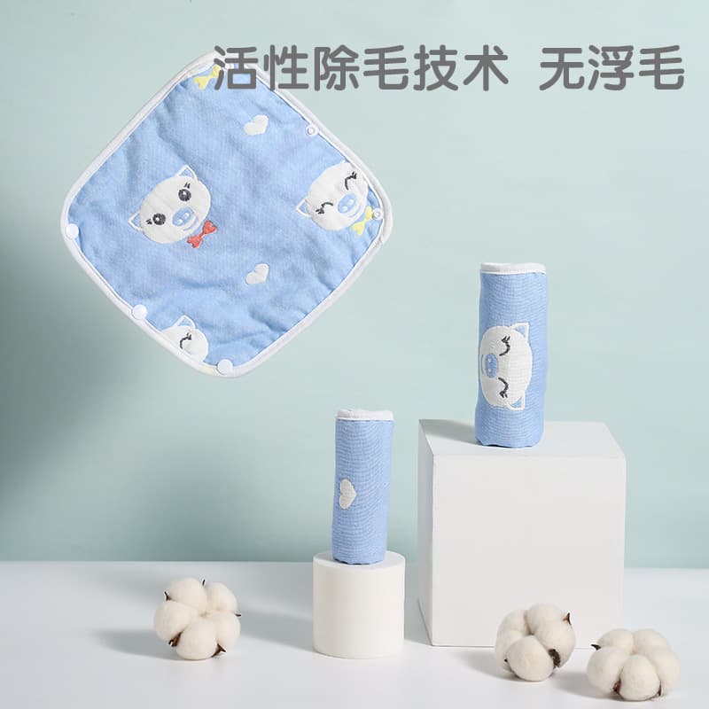 Baby Newborn Bib Towel Pure Cotton Stroller-Specific Anti-Bite Safe Durable Washable