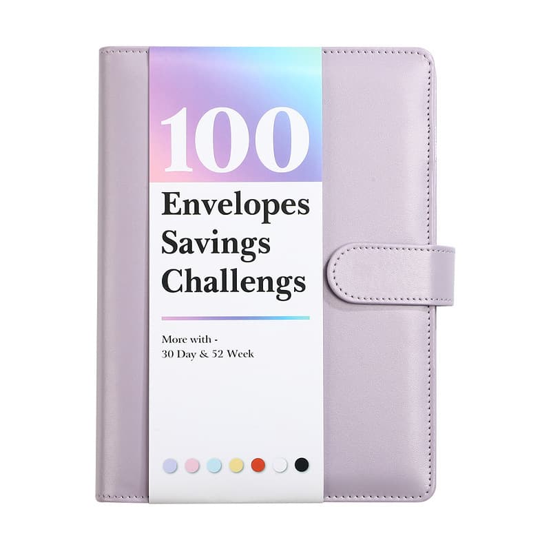 Belly Band 100 Envelope Savings Challenge Couple Savings Challenge Loose-Leaf Journal Notebook