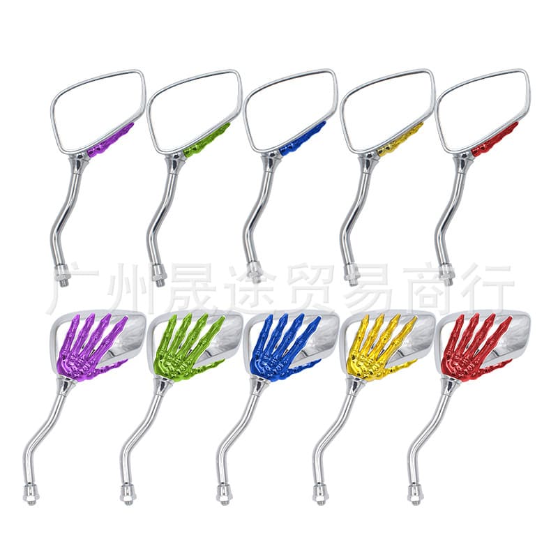 Universal Motorcycle Sideview Mirror Ghost Claw Modification for Pedal Cars Reflector Mirror High Quality ABS Material Flat Glass