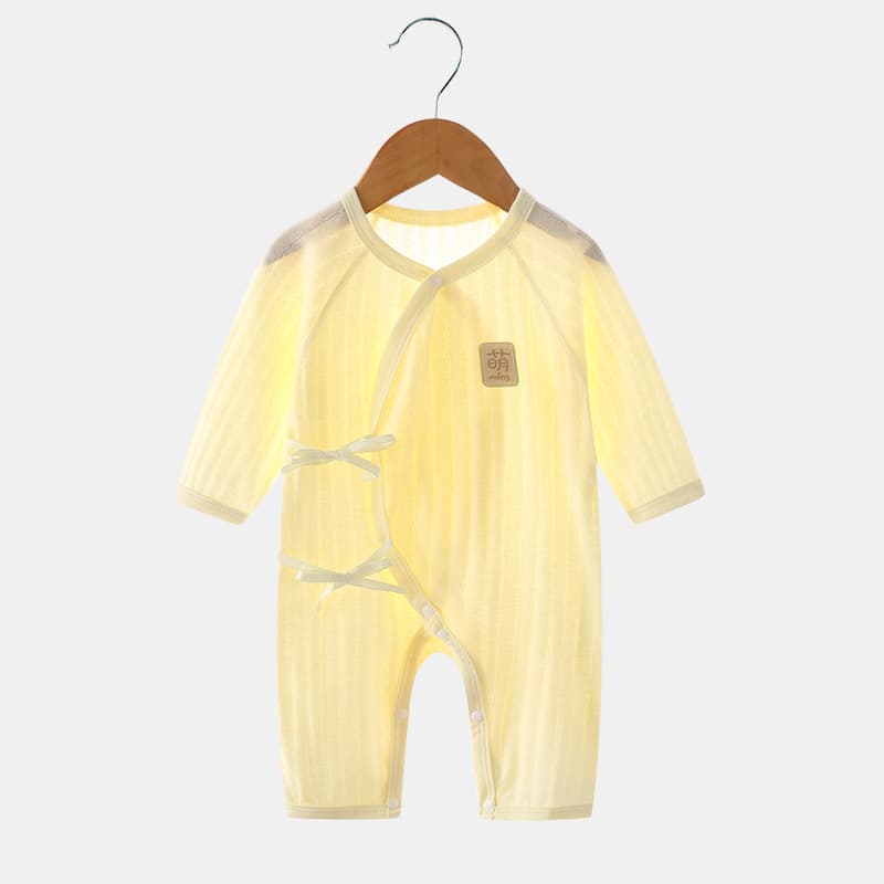 Summer Thin Cotton Romper Suit for Newborn Baby Girls Butterfly Style Clothes Air Conditioning Suit Sleepwear Pure Cotton