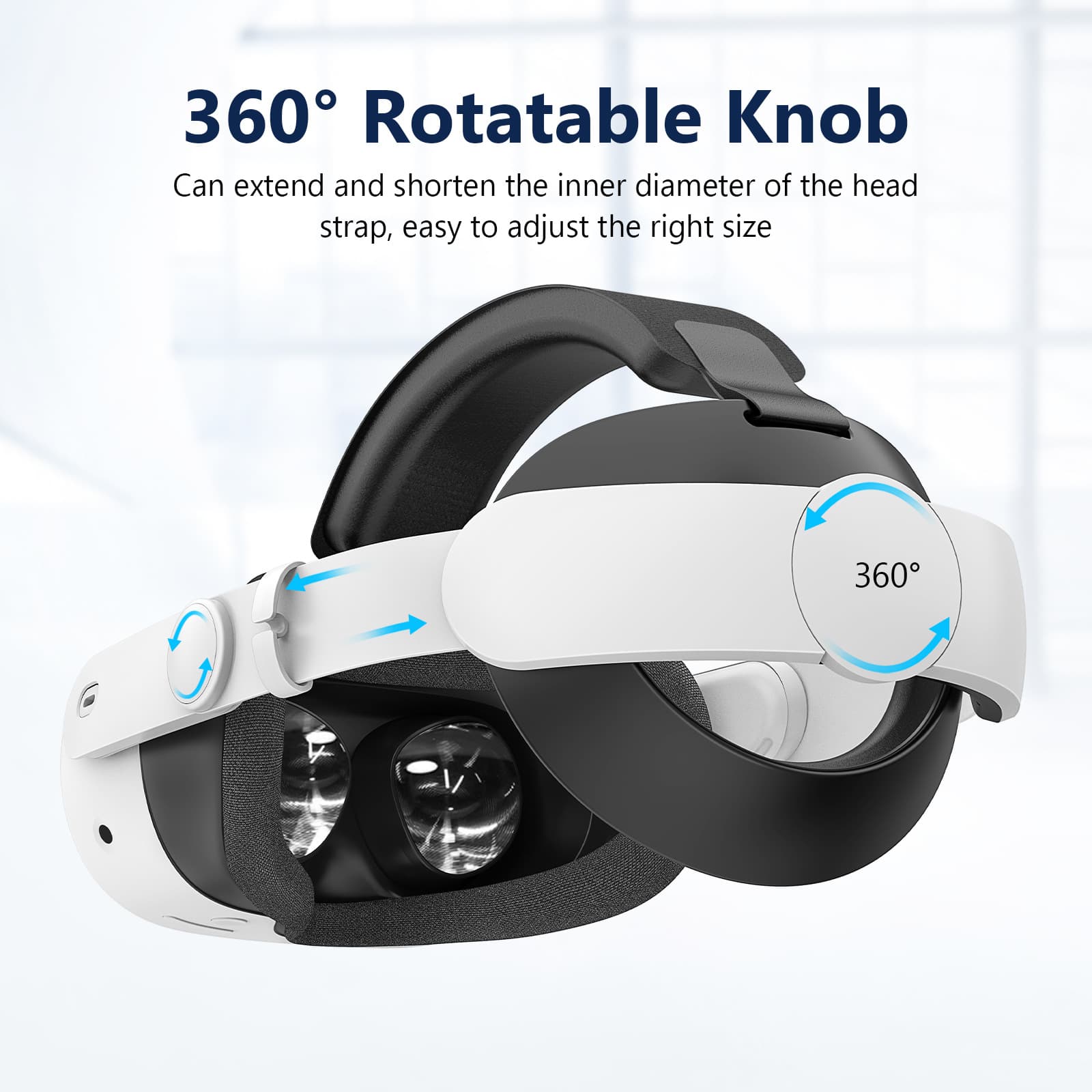 Compatible with Meta Quest3 Headband Adjustable Replacement Quest3S Comfortable Smart VR Glasses Decompression Headband
