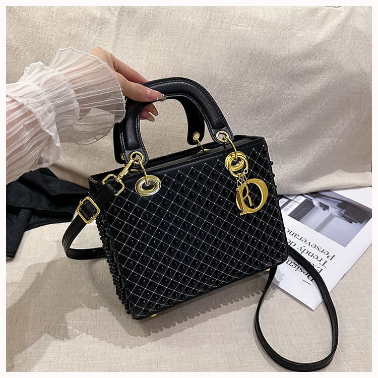 2026 Pearl Edition Lady Dior Style Small Square Bag Fashion Trendy Women's Shoulder Bag Light Luxury Chanel Style Bag