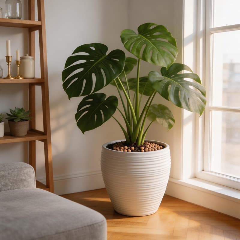 Cross-border Plastic Imitation Ceramic Flower Pot, Imitation Pottery Container, Creative Decoration for Courtyard and Living Room, Vintage Large Size Round Flower Pot