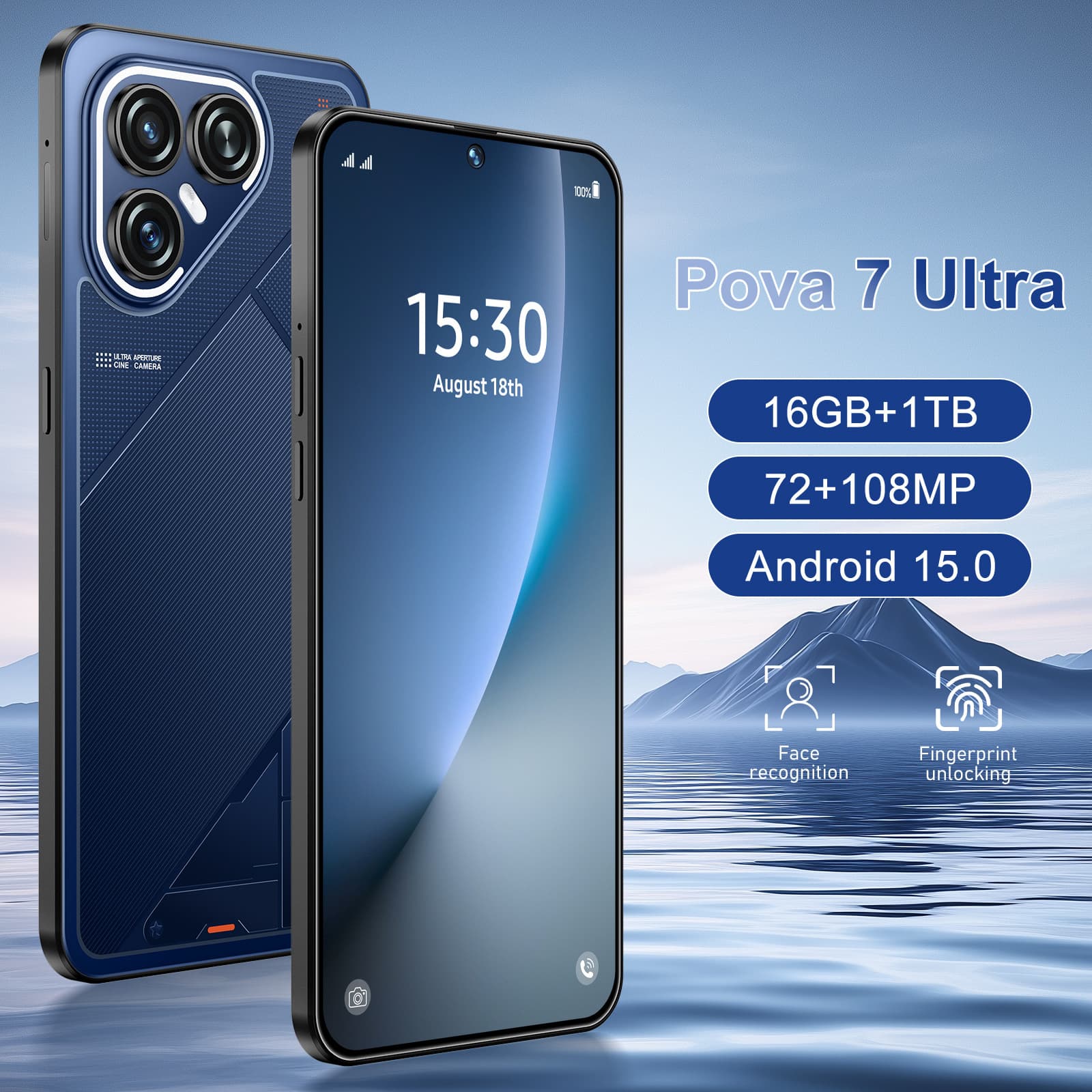 2026 Hot Selling New Model Pova7 Ultra Cross-Border Exclusive Phone Tech Design Premium Factory Direct