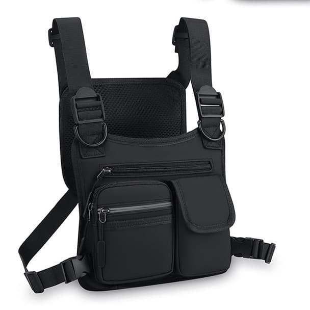Tactical Bag Men's Work Tech Vest Chest Bag Personalized Streetwear Tactical Vest Bag Street Outdoor Sports Vest Bag